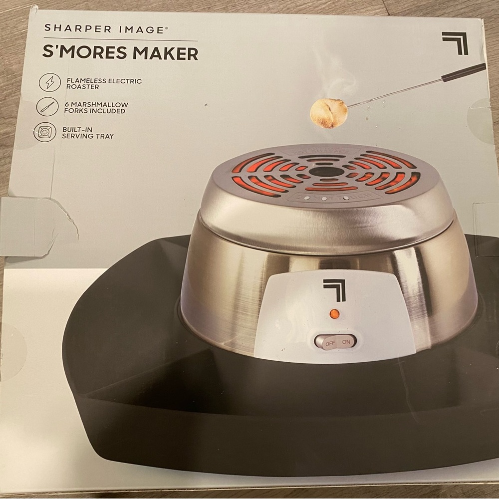 Sharper Image S'mores Maker - Silver and Black